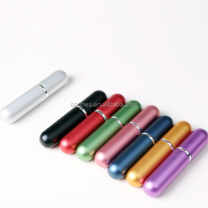 Wholesale 5ml Mini Aluminum <strong>Travel</strong> <strong>Perfume</strong> Spray Bottle <strong>Refillable</strong> Empty <strong>Atomizer</strong> with Pump Sealer - Product Image 2