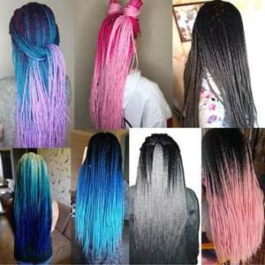 Extensiones <span class=keywords><strong>de</strong></span> Cabello Sintético Ombre Senegalese Twist, Color Gris Lujoso para Mujer, Trenzas <span class=keywords><strong>de</strong></span> Ganchillo, 24 Raíces/paquete, Rosa, Entrega en 24 Horas, 5mm - Product Image 2
