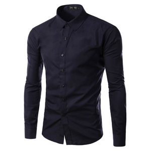 2023 New Design Cheap Good Serve Plain Dyed <strong>African</strong> <strong>Men</strong> Breathable White <strong>Shirt</strong> - Product Image 4