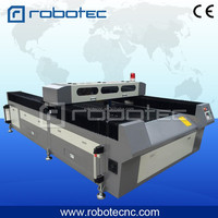 Mesin Pemotong Laser CO2 CNC ROBOTEC 130W/150W Berpendingin Air dengan Dukungan AI untuk Pemotongan Logam, Kayu, Karet & Kulit