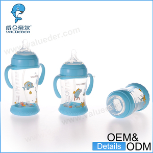 Alto vidrio de borosilicato para adultos de silicona inferior bebé la alimentación con <span class=keywords><strong>biberón</strong></span> con simulación de mama pezón - Product Image 2
