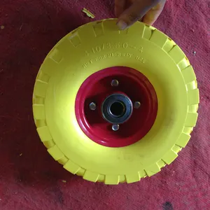 10 "Alibaba expresar 3.50-4 rueda PU/goma espuma lleno neumáticos para rueda