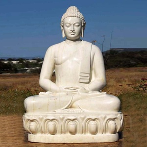 Statues de <span class=keywords><strong>bouddha</strong></span> en marbre sculptées, grande taille, en plein air, pour méditation, pierres assis, à vendre, livraison gratuite - Product Image 1