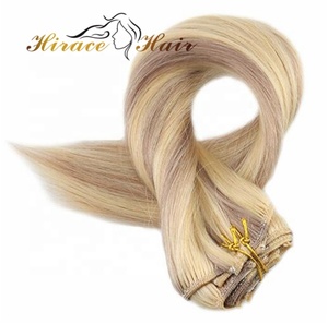 613 <span class=keywords><strong>biondo</strong></span> Clip-in Remy extension <span class=keywords><strong>per</strong></span> <span class=keywords><strong>capelli</strong></span> brasiliani <span class=keywords><strong>per</strong></span> donne bianche <span class=keywords><strong>capelli</strong></span> umani di alta qualità - Product Image 2