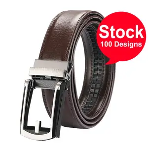 Hot Selling Top-Qualität Echt leder Click Belt ohne Löcher/Verstellbarer automatischer Ledergürtel