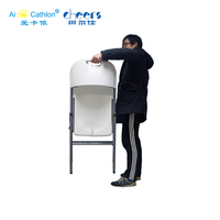 Chaise Pliante de Jardin et Terrasse en Plastique Blanc pour Extérieur et Fêtes