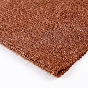 100 poliéster suave camiseta jacquard rib sweater hacci de punto de tela para el vestido - Product Image 1