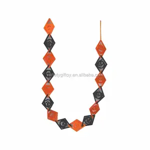 Eco-friendly laser cut pumpkin hanging felt garland for Halloween decoration