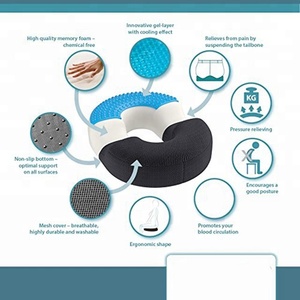 Gel De Mousse De mémoire de Coussin de Beignet Pour Hémorroïdes Traitement & Coccyx Soulagement De La Douleur - Product Image 3