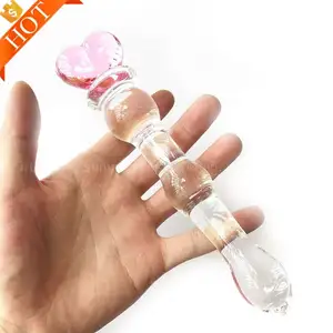 China Leverancier Kristal Realistische Glas Nep Dildo Vibrerende Nieuwste Glas Penis Dildo Seksspeeltje