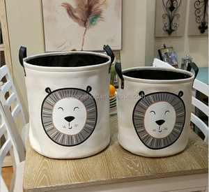 France Designer Baby Canvas <strong>Laundry</strong> <strong>Basket</strong> <strong>Foldable</strong> with Handle - Product Image 2