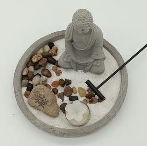 Vente en gros <span class=keywords><strong>de</strong></span> mini-jardins <span class=keywords><strong>zen</strong></span> rectangulaires en ciment faits à la main, décoration <span class=keywords><strong>de</strong></span> maison Bouddha - Product Image 3