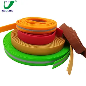 Custom Soft Plastic PVC Coated 100% polyester Fabric Tape Printed Webbing