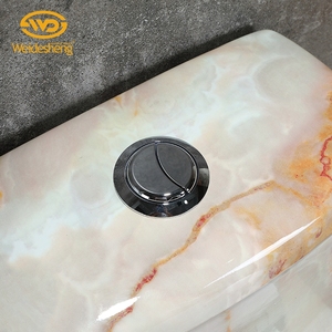 Juego de Inodoro de Una Pieza con Doble Descarga de Cerámica de Color Blanco Ajustable y Lavabo con Pedestal - Product Image 6