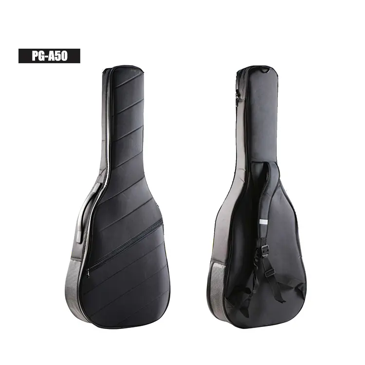 プロのギグバッグ工場価格黒の新しいデザイン高級EVAフォームパッド入りソフトギターケース