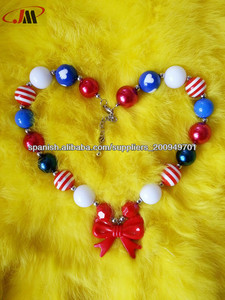 lindo estilo americano en la <span class=keywords><strong>memoria</strong></span> <span class=keywords><strong>de</strong></span> día indenpendence collar chico con encanto - Product Image 1