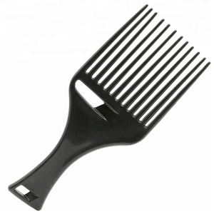 Peigne à dents larges en carbone pour coiffure, accessoires de coiffure, peigne <span class=keywords><strong>afro</strong></span> en plastique pour coiffeurs - Product Image 2