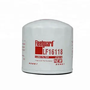 Filtro de óleo original lf16118/jx1008a, filtro de proteção fleetguard para caminhão, motor diesel