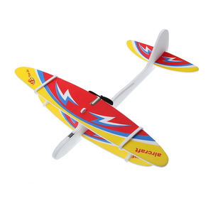 Bambini DIY biplano aliante EPP schiuma lancio a mano aereo ricaricabile modello elettrico giocattoli alimentato aereo volante - Product Image 5
