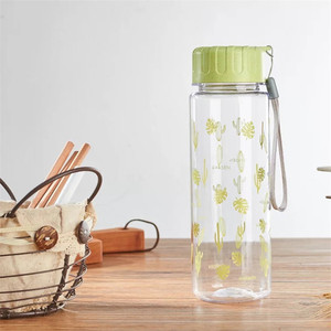 Unique Conception de Motivation <span class=keywords><strong>Vélo</strong></span> Transparent En Plastique Sport Bouteille D'eau Avec <span class=keywords><strong>Bande</strong></span> <span class=keywords><strong>Dessinée</strong></span> de Cactus - Product Image 2