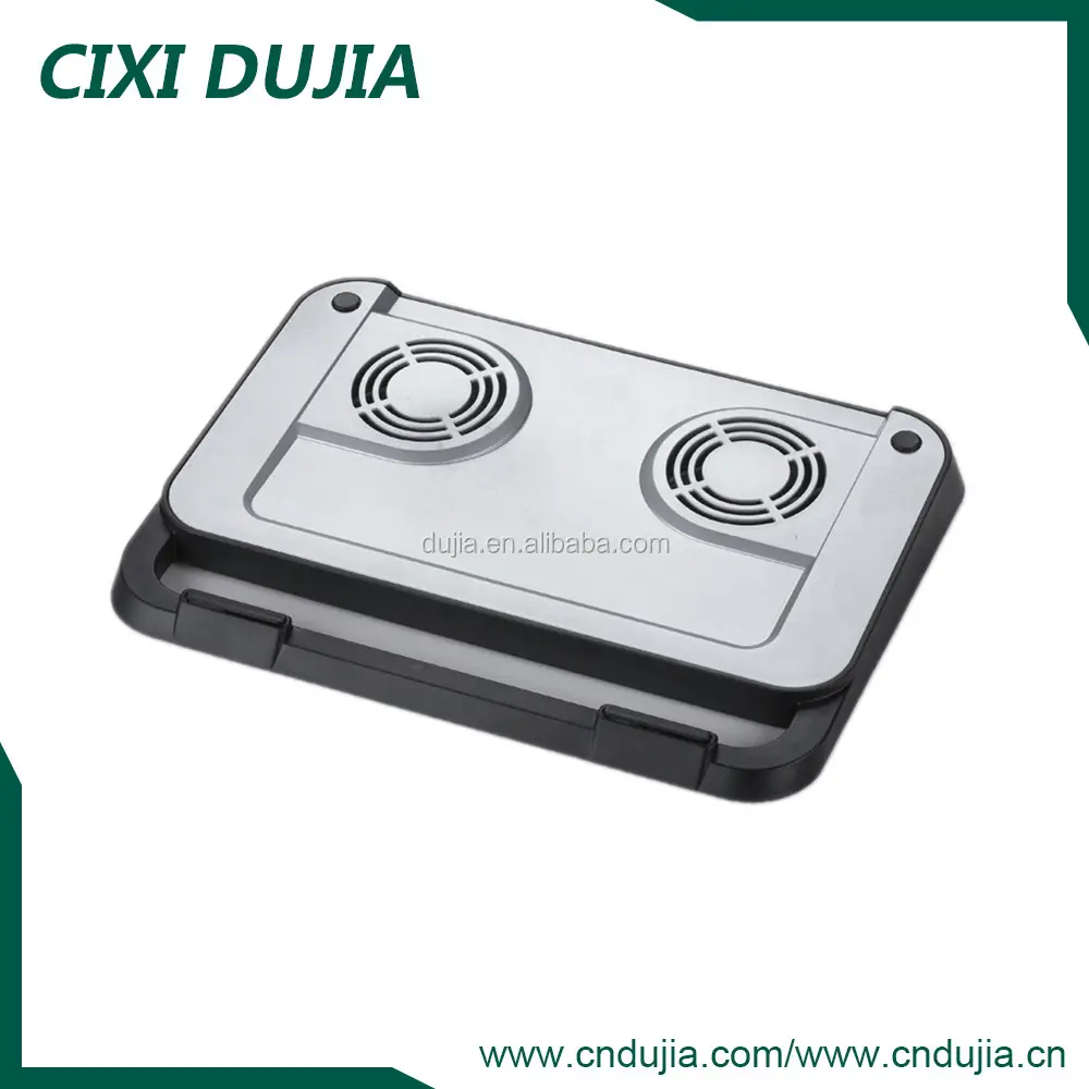 Cixi dujia Ergonomis desain plastik dua penggemar USB antarmuka laptop berdiri pendingin cooler pad standLZ-206 cooler berdiri