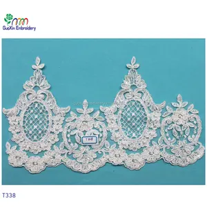 卸売Chantilly French Border Lace Trim/Lace生地Beadedレーストリム