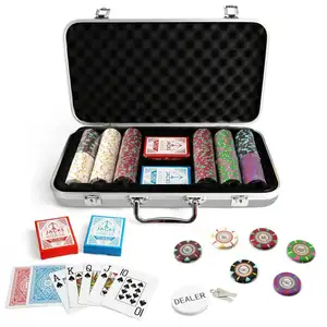 300pc the mint casino clay poker chips set