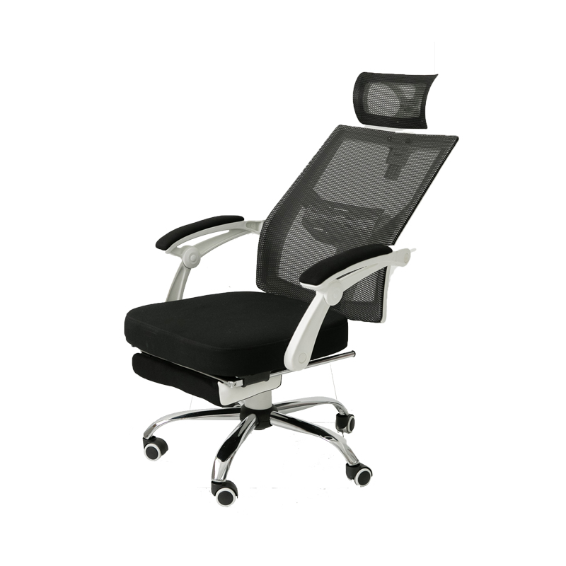 Современные дизайн высокая спинка офисные стулья эргономичная сетка компьютерное кресло с подставкой для ног