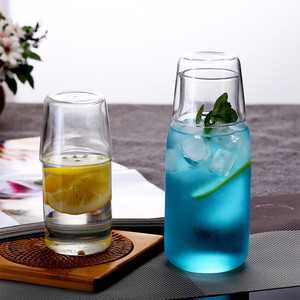 Commercio all'ingrosso di lusso Design moderno 500ml borosilicato di <span class=keywords><strong>vetro</strong></span> brocca di <span class=keywords><strong>acqua</strong></span> Set eco-friendly <span class=keywords><strong>caraffa</strong></span> per caffè e succo per feste e regali - Product Image 6