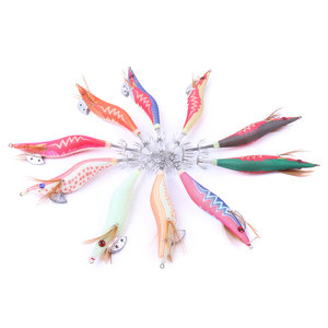 Nuovo stile pesca esche luminose <span class=keywords><strong>calamari</strong></span> Jigs con 2.5 #,3.0 #,3.5 # Hook 10 pz/borsa - Product Image 3