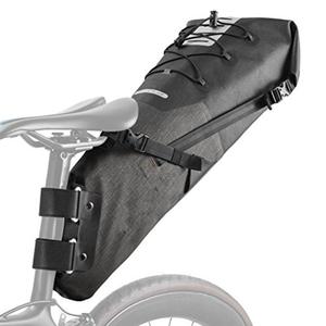 Sella della bici Bikepacking Sacchetto Impermeabile Sede di <span class=keywords><strong>Bicicletta</strong></span> Pacchetto di Coda Del Sacchetto di Grande Capacità Nero - Product Image 1