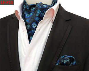 Conjunto de Corbata <span class=keywords><strong>Ascot</strong></span> con Estampado Paisley Floral, <span class=keywords><strong>Pañuelo</strong></span> de Bolsillo, Corbata de Seda, <span class=keywords><strong>Pañuelo</strong></span>, Corbata Cashew, Corbata <span class=keywords><strong>Ascot</strong></span> para Boda, para Hombre - Product Image 5