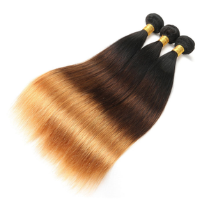 3 बंडलों की 30 inch मलेशियाई सीधे बाल 1b 4 27 30 33 ombre रंग बाल <span class=keywords><strong>2</strong></span> टोन घुंघराले ombre एक्सटेंशन - Product Image 5