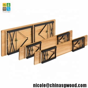 Juego de mesa de cerveza plegable de madera/Banco/patio/juego de mesa al aire libre - Product Image 2