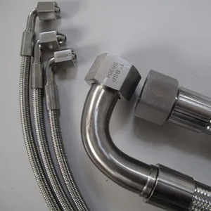 Ferros de vapor flexíveis trançados de aço inoxidável tipo de máquina e mangueira flexível de uso industrial