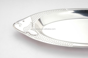 الجملة المطبخ الفولاذ المقاوم للصدأ الأسماك شكل تخدم صينية طعام طبق عشاء - Product Image 2