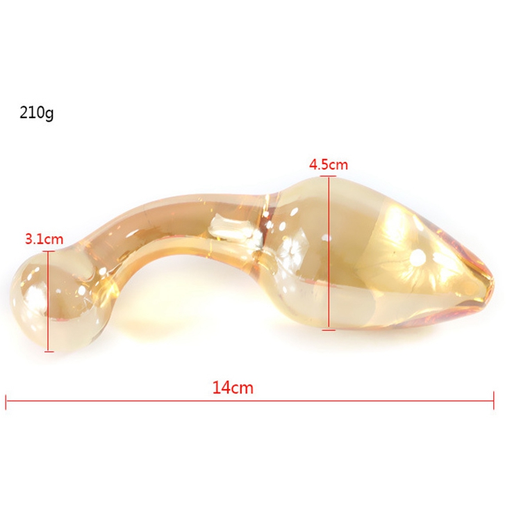 DIY Anal Plug Crystal Butt for Couple Massager Glass Dildo