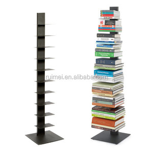 Modern Sapien 10 Tiers Floor Standing Metal Book Stand - Product Image 1