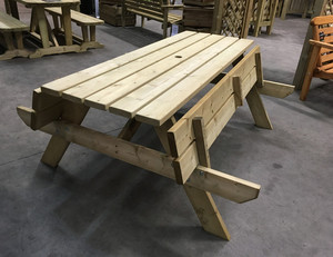 Giardino <span class=keywords><strong>Tavolo</strong></span> Da Pic Nic <span class=keywords><strong>Tavolo</strong></span> e Panca <span class=keywords><strong>In</strong></span> <span class=keywords><strong>Legno</strong></span> per Esterni Da <span class=keywords><strong>Tavolo</strong></span> Moderna Decorazione del Giardino Mobili Portatile di Campeggio di Picnic Set Da Tavola - Product Image 4