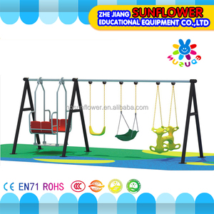 <span class=keywords><strong>Los</strong></span> niños de plástico equipos de multa al aire libre columpio columpio seis personas asientos - Product Image 1