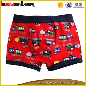 3 pcs sous-vêtements mis en 100% coton mignon de <span class=keywords><strong>bande</strong></span> <span class=keywords><strong>dessinée</strong></span> imprimé boxeur culotte garçon - Product Image 2