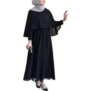 Wholesale hot selling cloak design crepe abaya turkish fashion women clothing