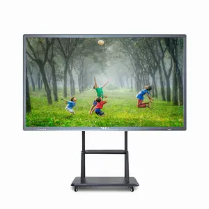 Tela de toque de 55 "led, painel inteligente interativo, placa inteligente eletrônica, quadro branco