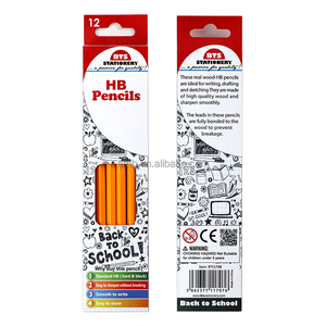 Crayons à <span class=keywords><strong>dessin</strong></span> en graphite sur bois avec <span class=keywords><strong>gomme</strong></span> pour fournitures scolaires - Product Image 3