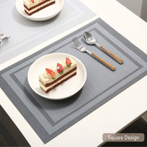 6 pz/lotto di Vetro della Tazza del PVC Tessuto Del Vinile Tavolo Tovaglietta <span class=keywords><strong>Set</strong></span> - Product Image 2