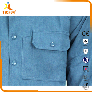 OEM EN11612 D2E3 FR High Heat Molten Metal Splash Protective <strong>Shirt</strong> <strong>Welding</strong> <strong>Shirt</strong> - Product Image 3