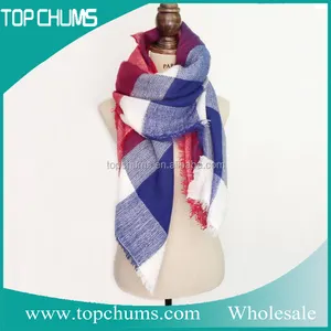 En gros de mode casual style long hiver lady tricoté acryli pashmina écharpe