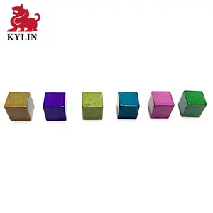 Китайские товары, 8 мм, цинковый сплав, металлический куб, размер, персонализированные аксессуары для настольных игр