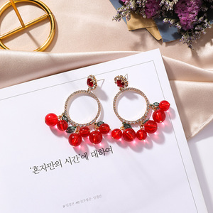 महिलाएं रोजाना इयररिंग्स पहनते हैं गहने क्यूबिक ड्रॉप काशमिरी झुमका इयररिंग्स का डिजाइन - Product Image 4