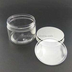 Barattoli cosmetici in plastica trasparente da 4 once, 120 ml, 100ml, con coperchio in alluminio, vaso di plastica vuoto per animali domestici per shampoo - Product Image 3